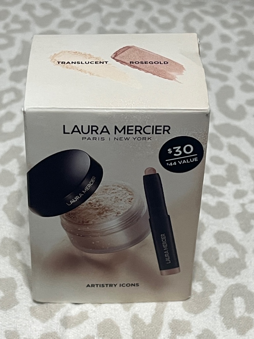 laura mercier Translucent Powder & Rosegold Eyeshadow Stick Duo
